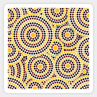 Awesome Aboriginal Dot Art Sticker